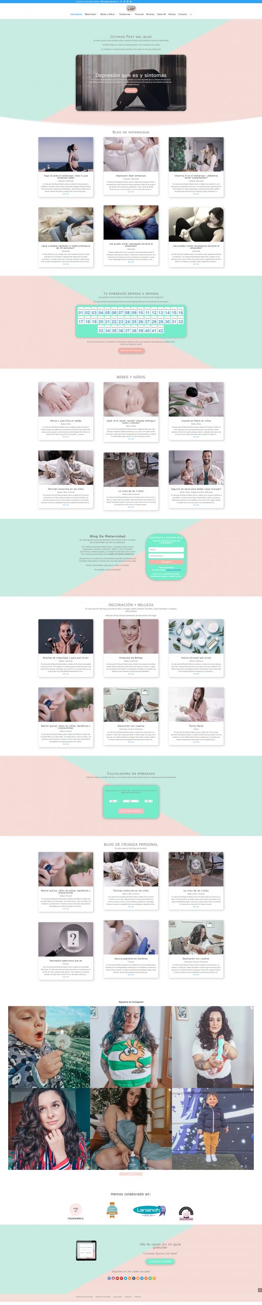 Captura de la web de El Blog de Mamá